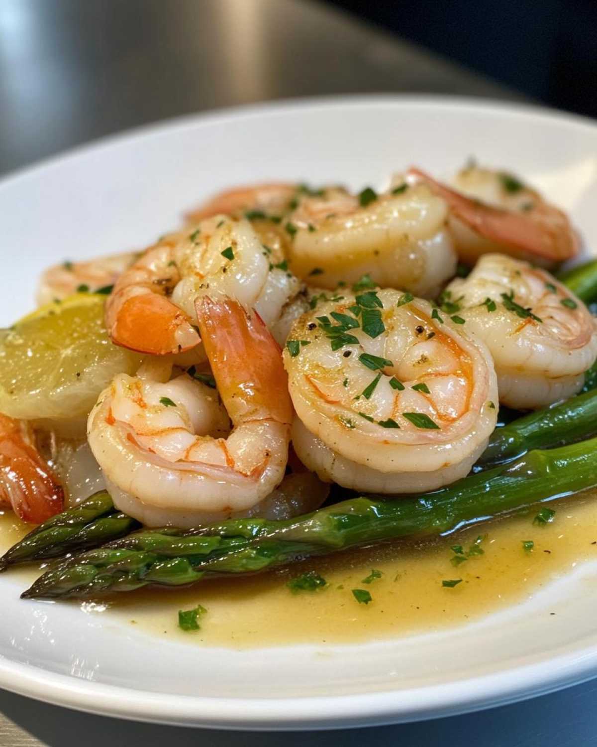 Shrimp With Asparagus - detail 2