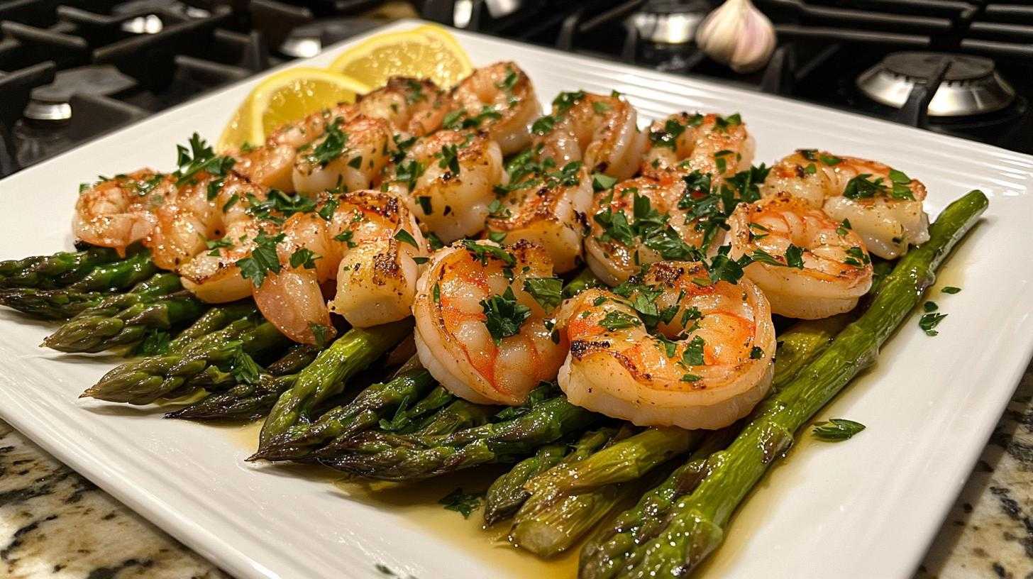 Shrimp With Asparagus - detail 3