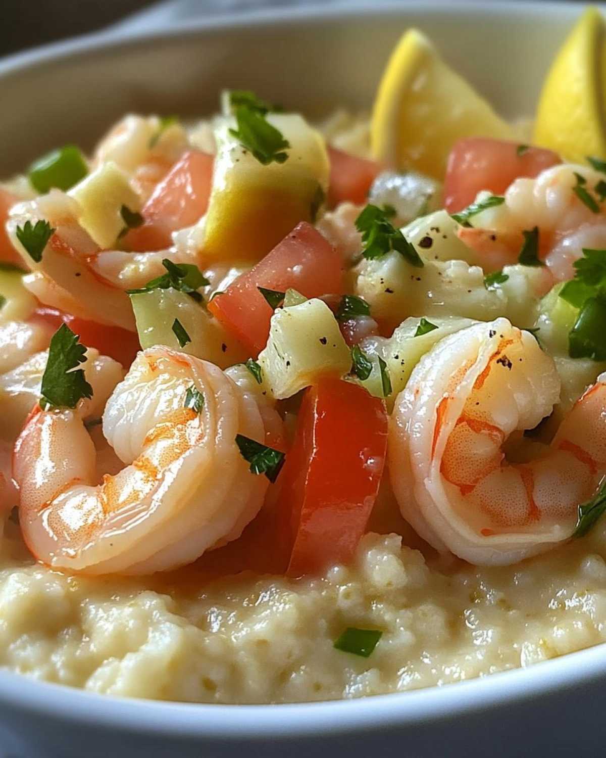 Shrimp and Grits - detail 1
