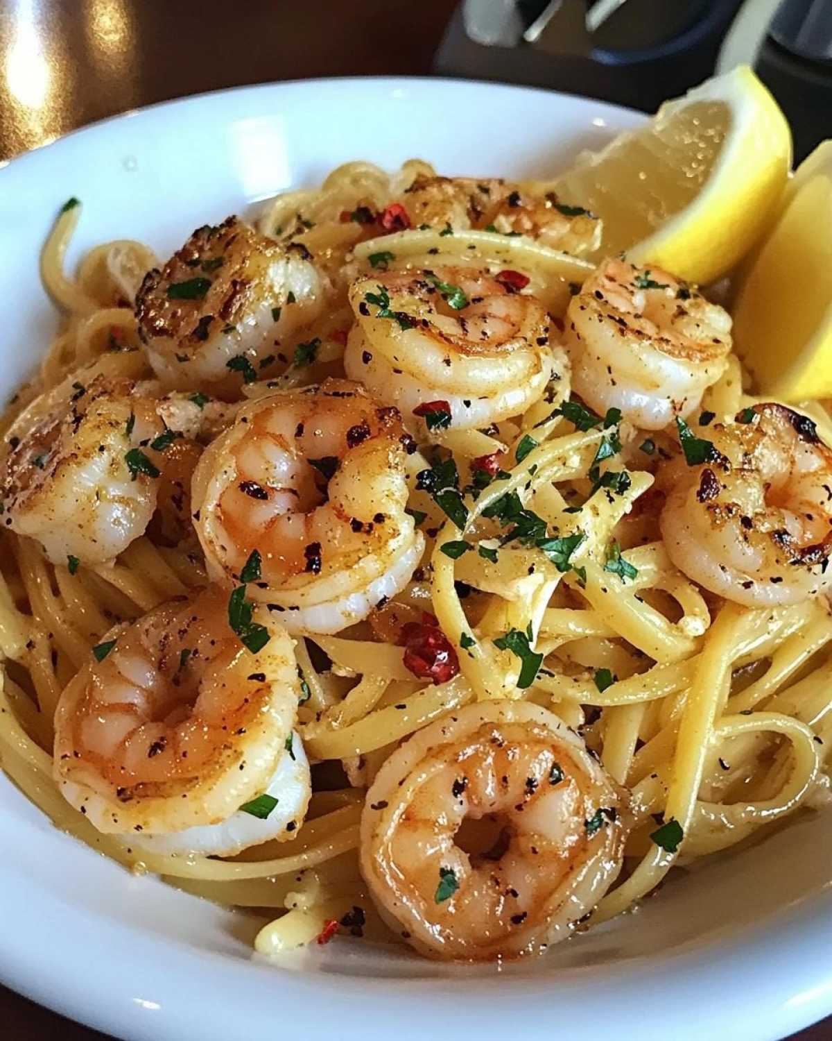 Simple Shrimp Scampi - detail 2