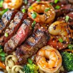 Steak and Shrimp Stir Fry with Noodles
