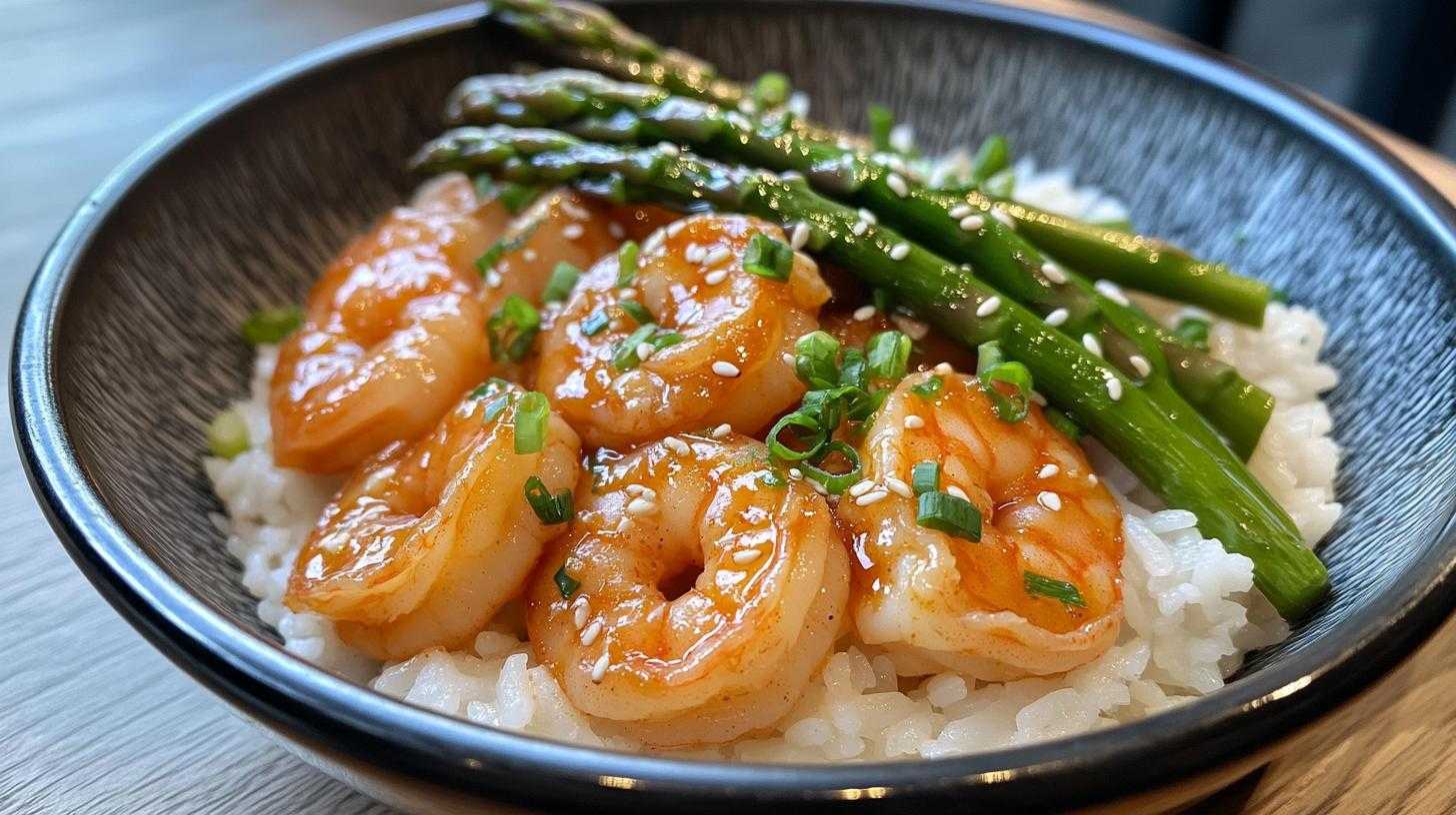 Sweet Chili Shrimp with Asparagus