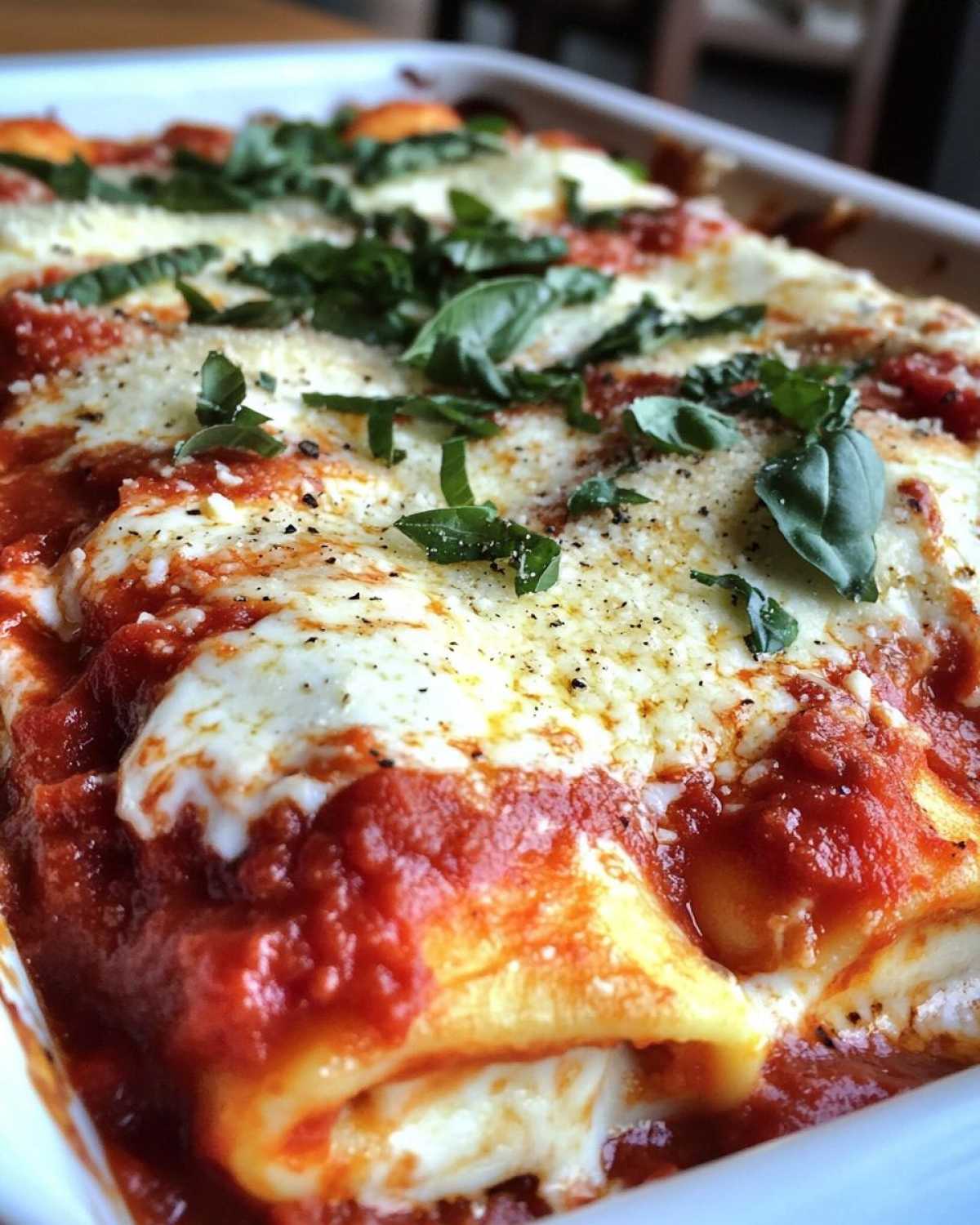 Three Cheese Manicotti - detail 1