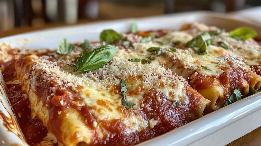 Three Cheese Manicotti