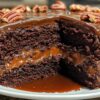 Turtle Caramel Cake