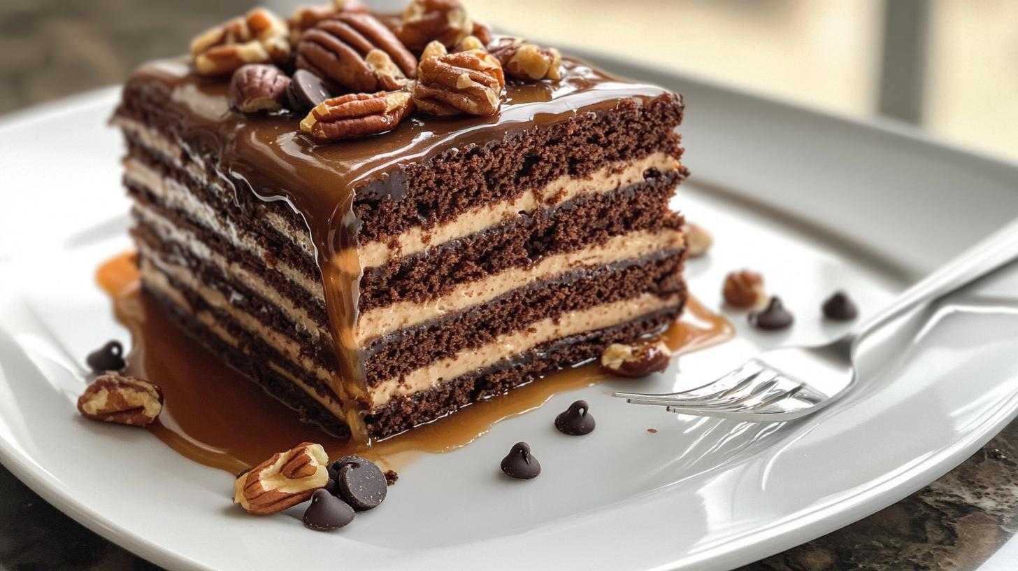 Turtle Caramel Cake Recipe - detail 3