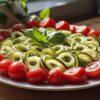 Zucchini Noodles with Pesto and Cherry Tomatoes
