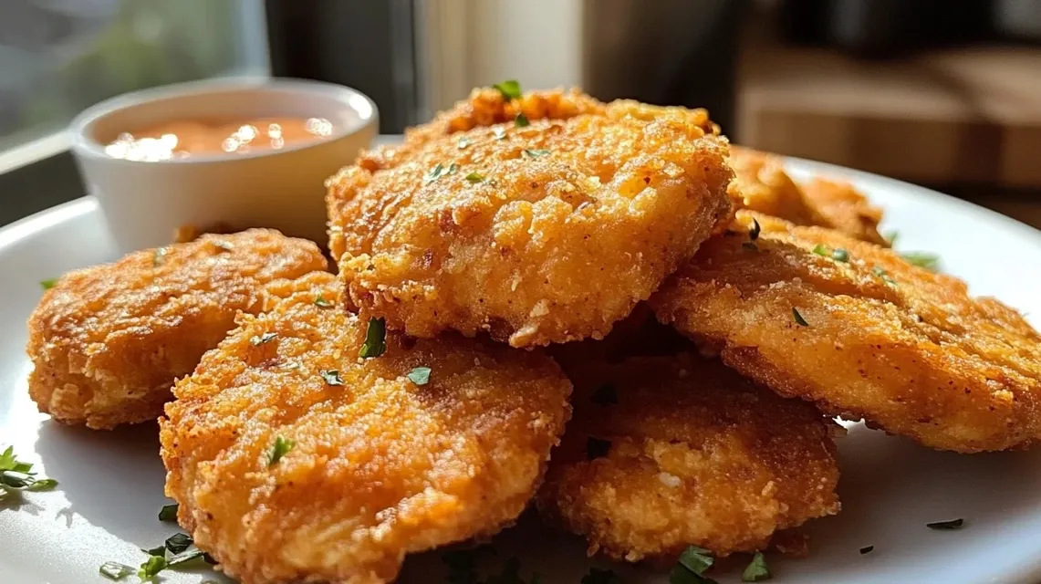 Golden brown Southern Fried Salmon Patties cooking in cast iron skillet with spatula