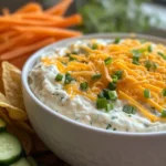 Person dipping tortilla chip into high protein crack dip