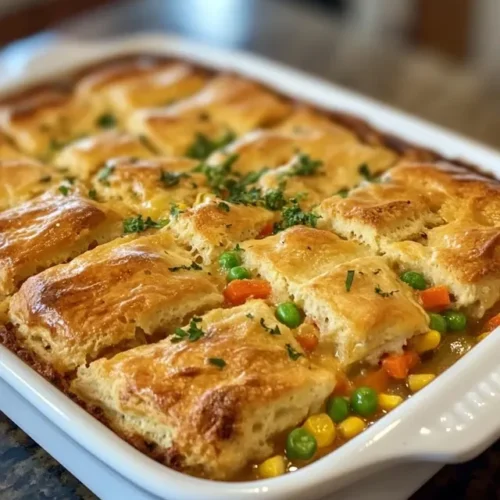 Serving of Red Lobster Chicken Cobbler on a plate