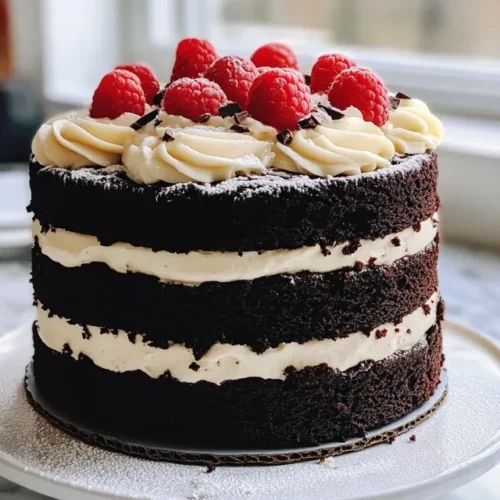 Making black velvet cake batter with cocoa powder and buttermilk