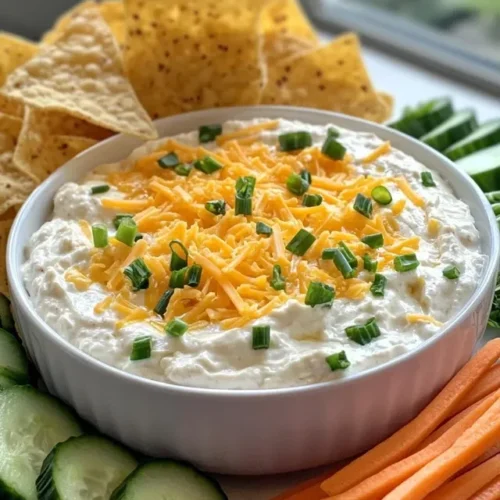 Person dipping tortilla chip into high protein crack dip