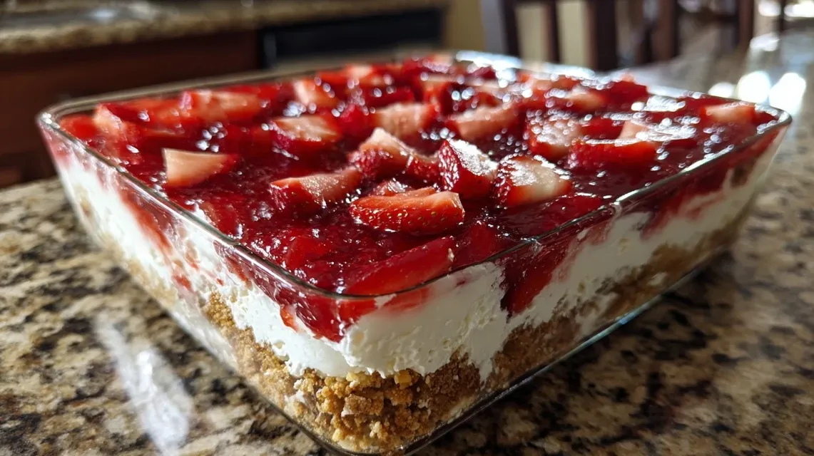 Making pretzel crust for strawberry pretzel dessert