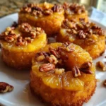 Sweet Potato Pineapple Upside Down Donut Rings served with coffee