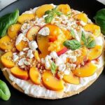Fresh ingredients for Millionaire Peach Salad including canned peaches marshmallows cream cheese