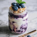 blueberry cheesecake overnight oats