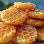 Cottage cheese mixture scooped on baking sheet before making chips