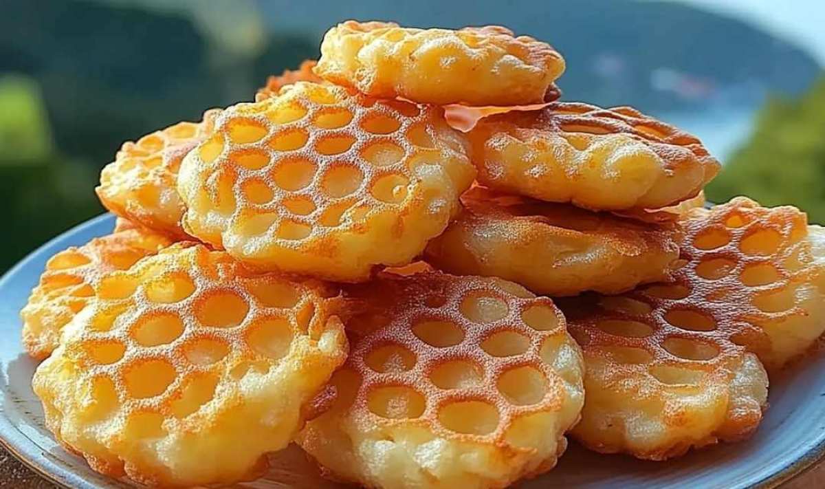 Cottage cheese mixture scooped on baking sheet before making chips