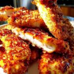 Three bowl breading station setup for air fryer chicken tenders