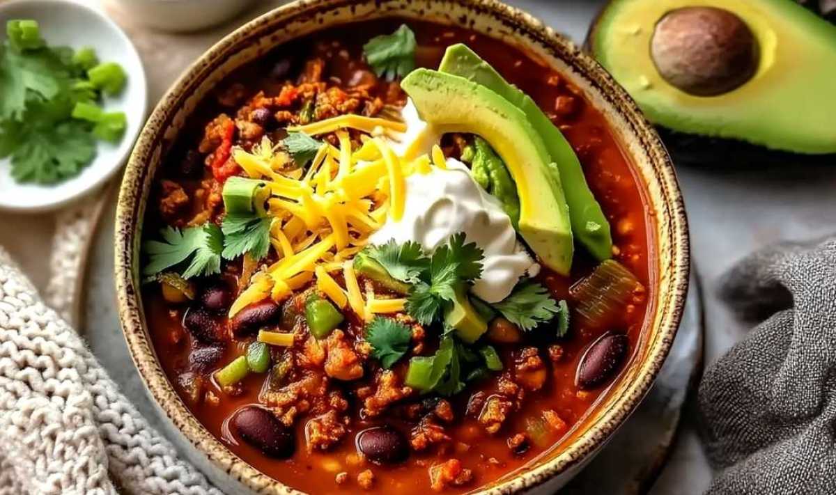 Easy Chipotle Cheddar Chili in 80 Minutes