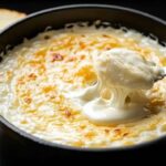 Whole garlic bulb roasted until golden brown for parmesan dip recipe