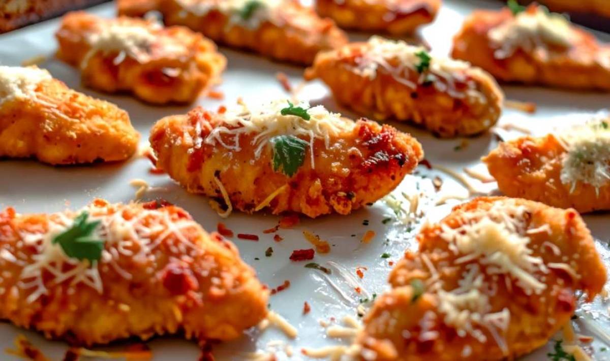 Crispy Parmesan Chicken Tenders in 25 Min