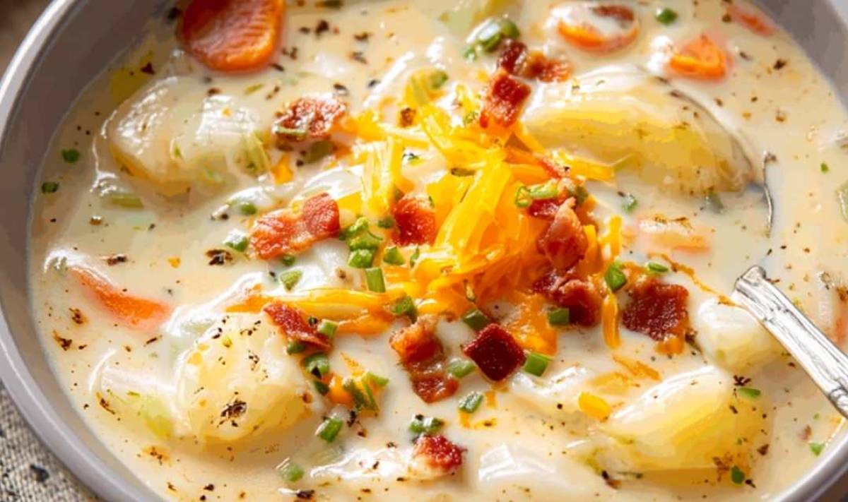 The Ultimate Hearty and Creamy Crockpot Potato Soup with Bacon Recipe