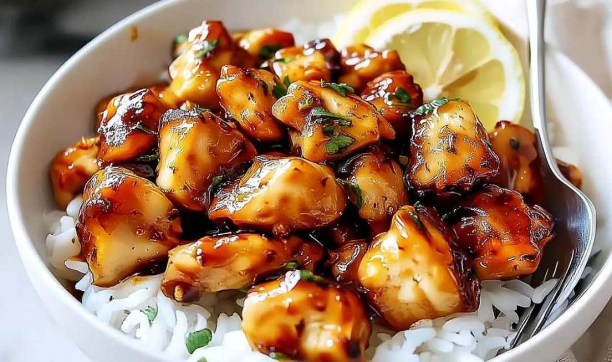 Honey Garlic Chicken Bites in 30 Minutes