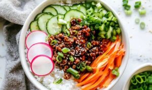 Korean Ground Beef Bowls (4)