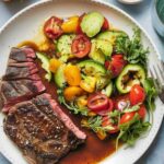 Finished pepper steak recipe with sliced steak and pepper sauce