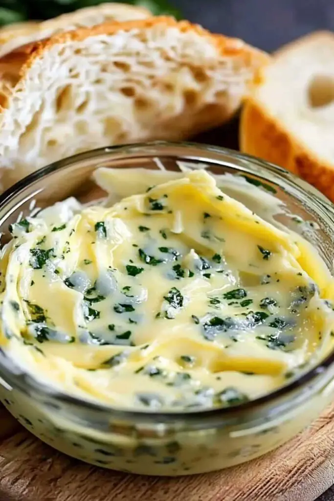 Minced garlic cooking in butter for rich and creamy garlic butter recipe