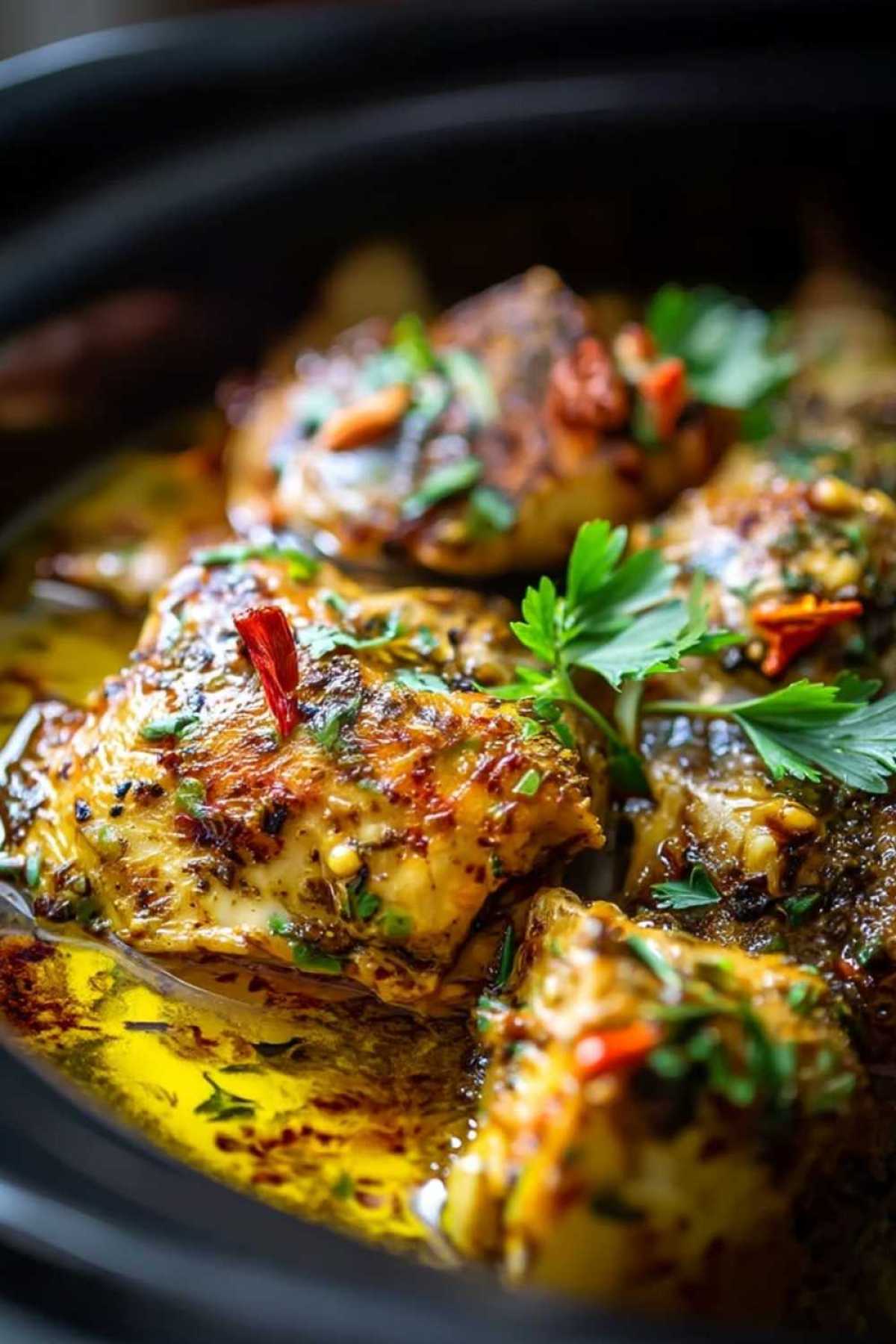 5 Easy Slow Cooker Garlic Butter Chicken Recipe Steps