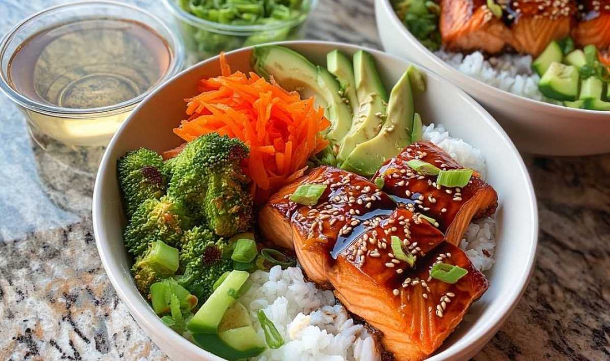 Teriyaki Salmon Bowls in 30 Minutes