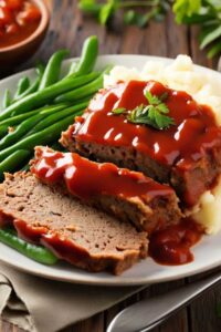 Hands mixing ground beef mixture for warming meatloaf recipe in large bowl