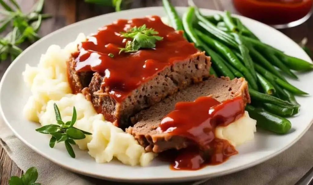 Hands mixing ground beef mixture for warming meatloaf recipe in large bowl
