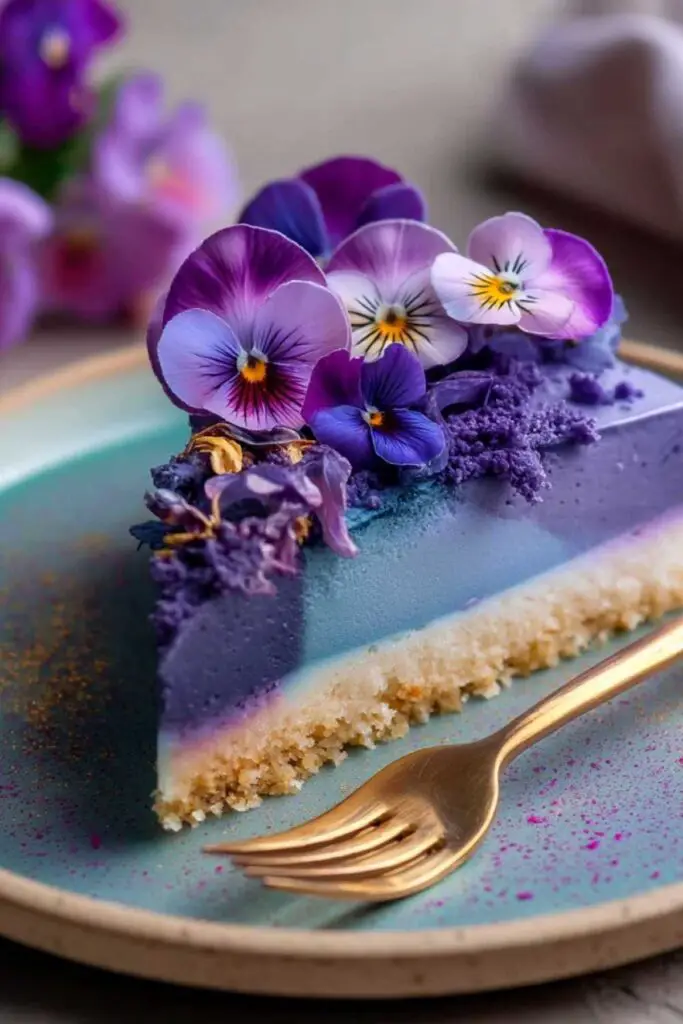 Butterfly Pea Flower Cake
