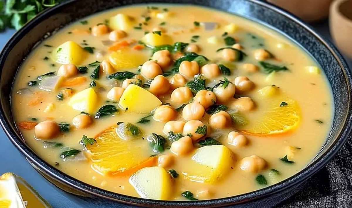 Chickpea Potato Soup in 35 Minutes