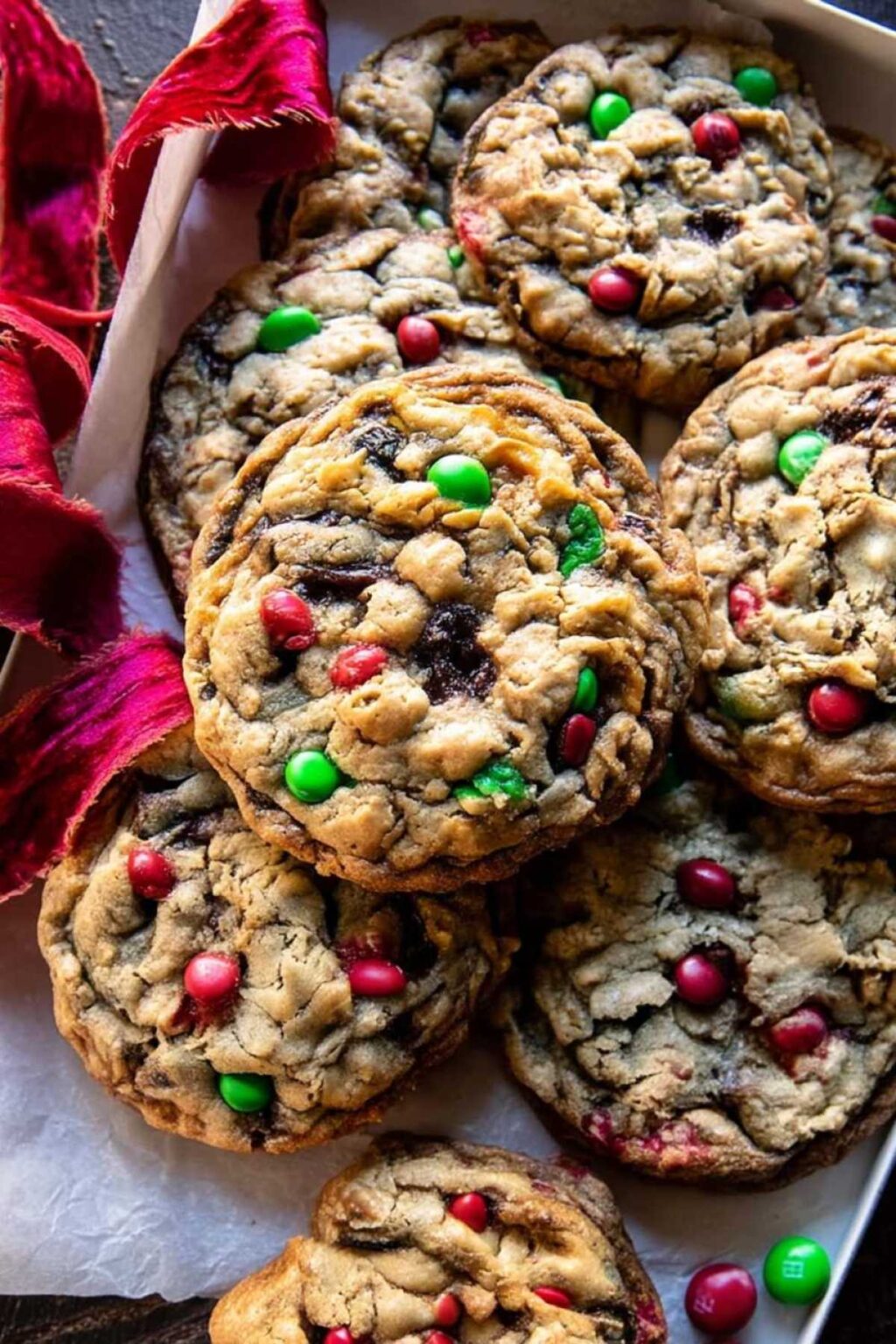 Christmas Monster Cookies - Salty-Sweet Holiday Treats