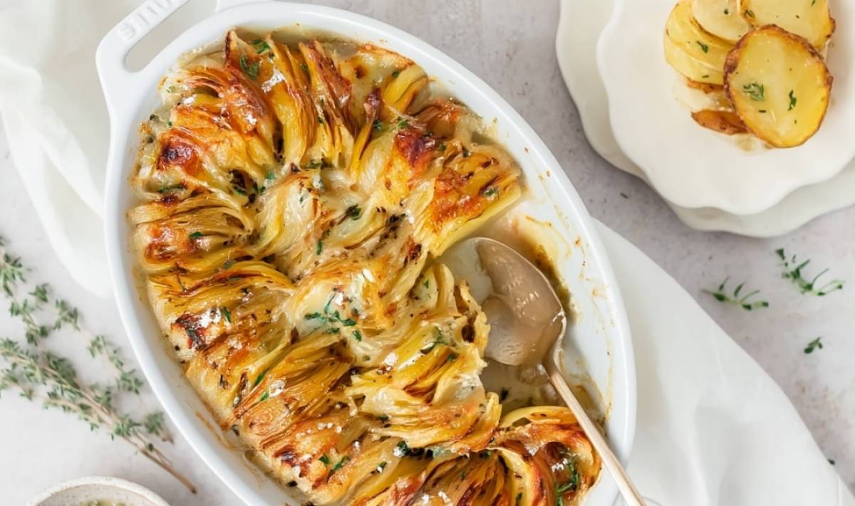 Creamy Scalloped Potatoes with Crispy Edges