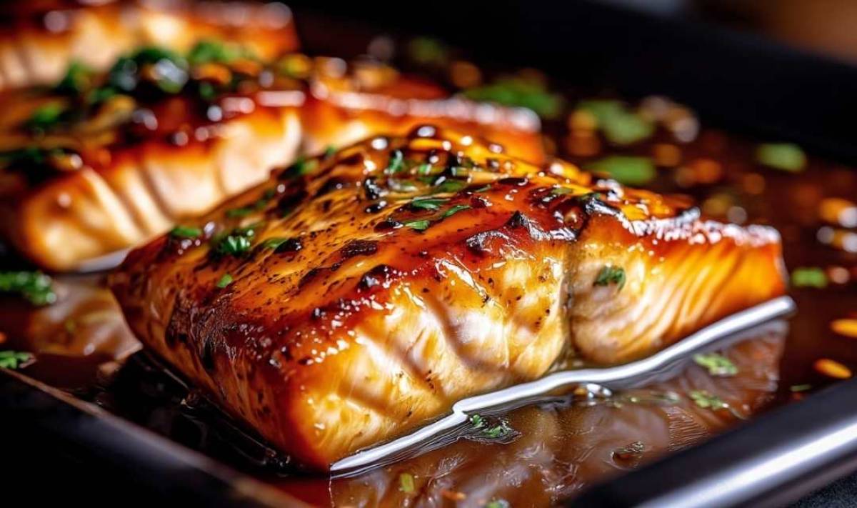Crispy Honey Garlic Salmon in 25 Mins