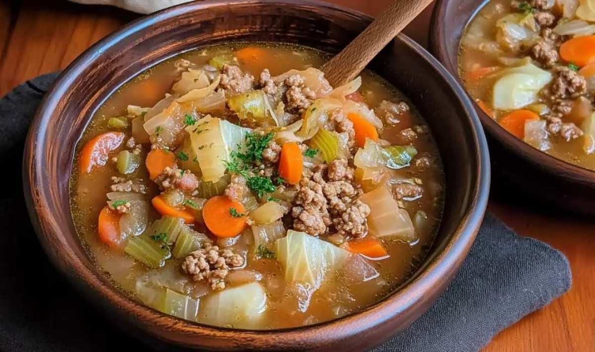 Ground Beef and Cabbage Soup Recipe