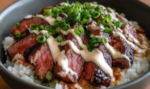 Korean BBQ Steak Rice Bowls (4)