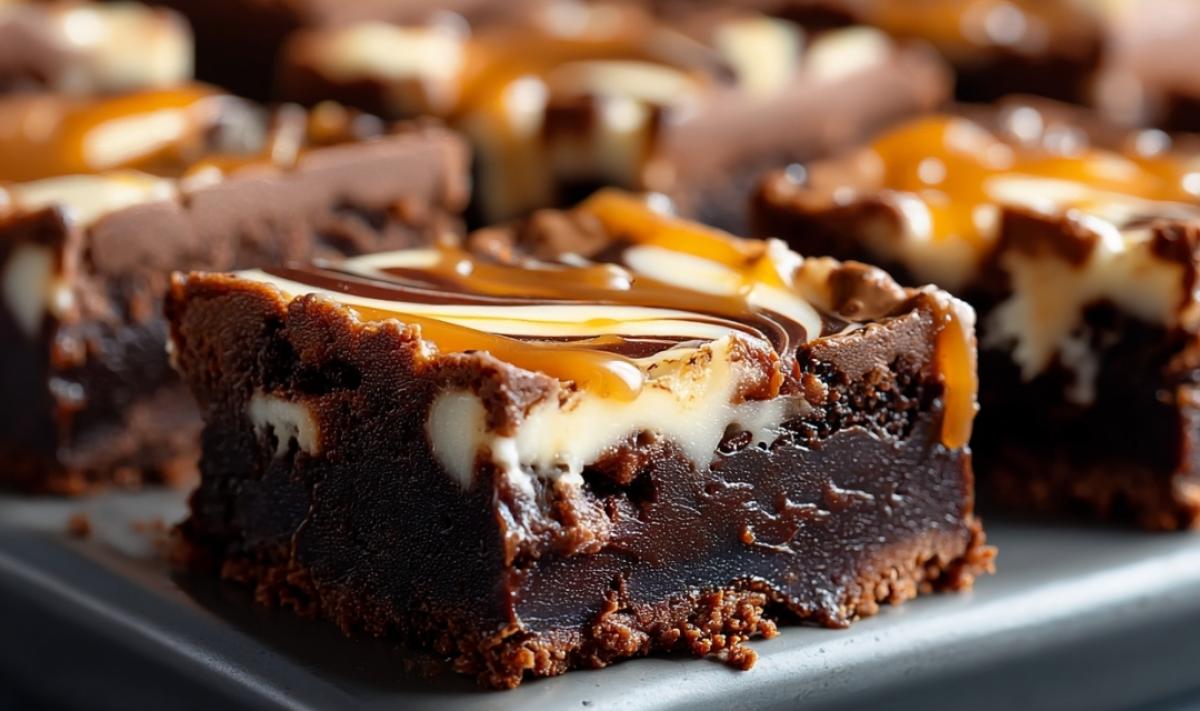 Milky Way Caramel Cheesecake Brownies