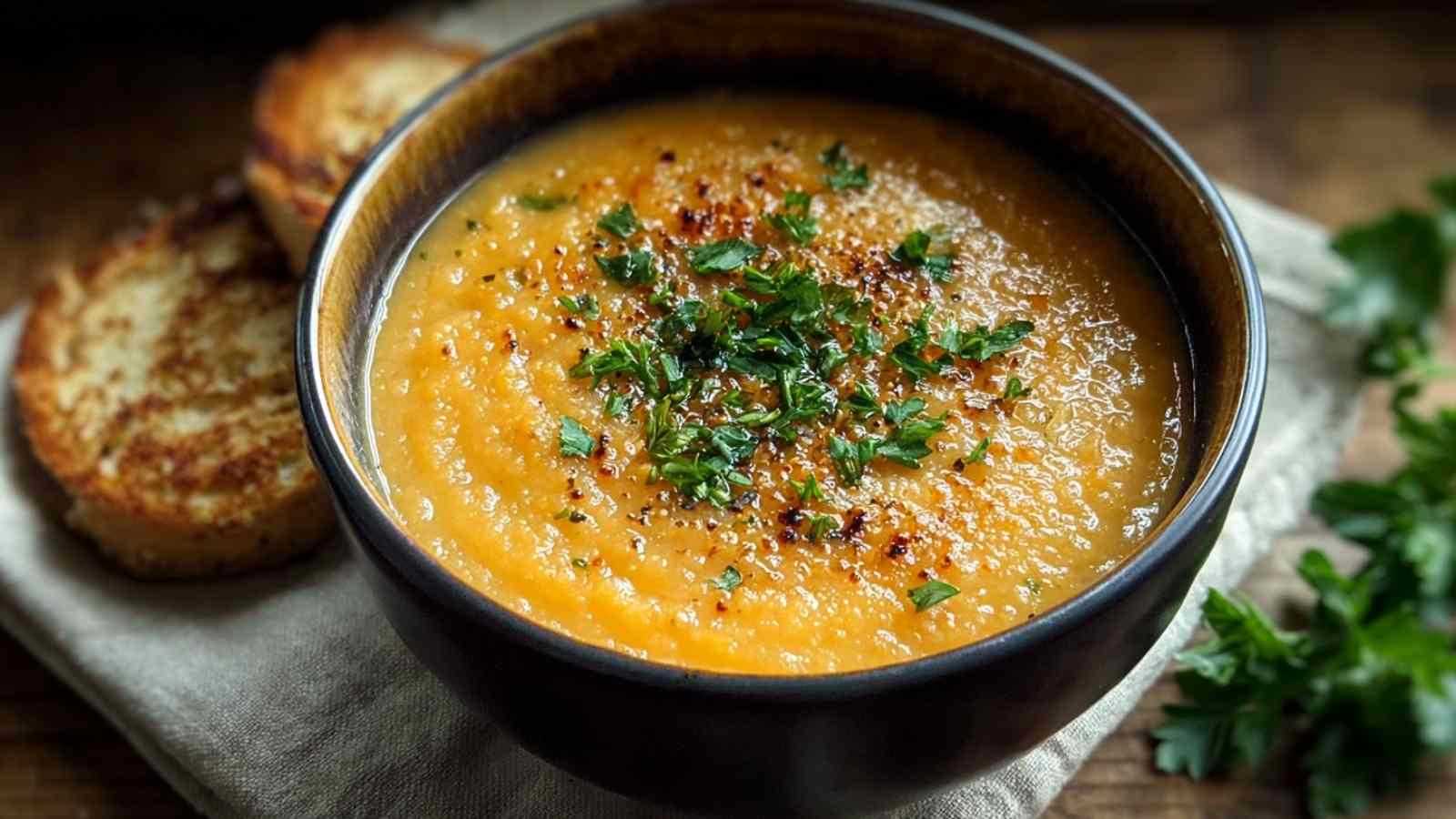 One Pot Creamy Carrot Lentil Soup: A Hearty, Healthy Recipe Ready in 35 Minutes