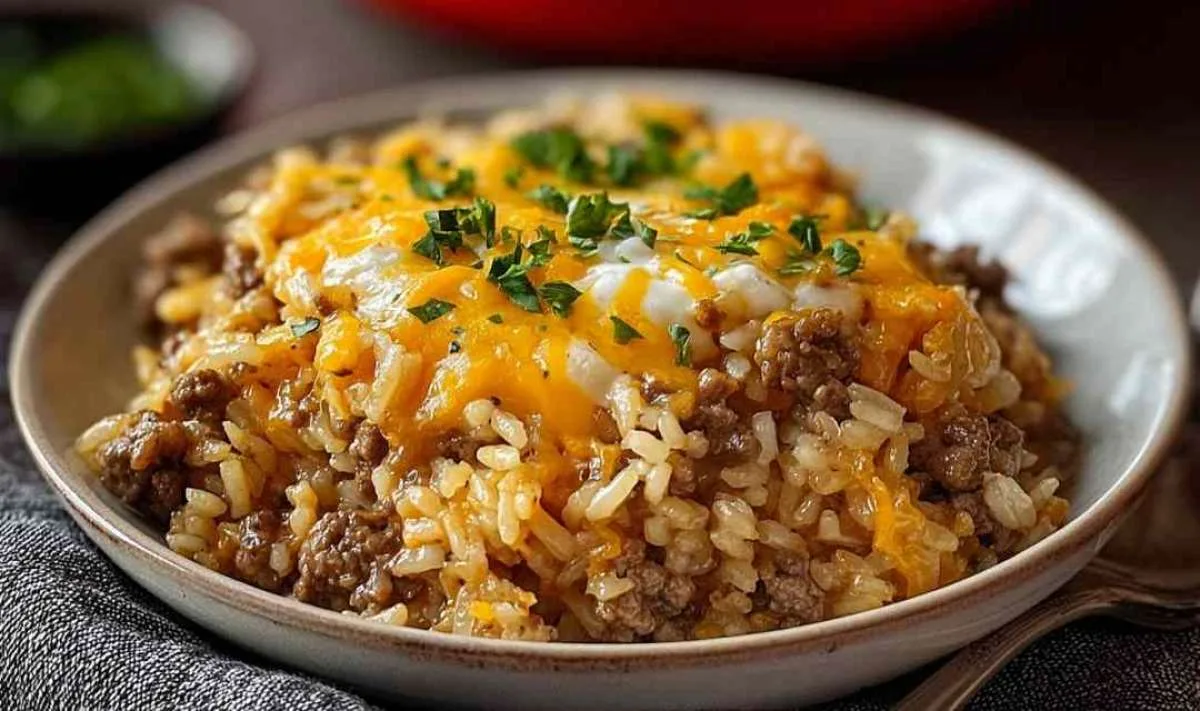 Cheesy Hamburger Rice Casserole: A One-Dish Wonder for Busy Families