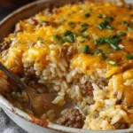 Cheesy Hamburger Rice Casserole A One-Dish Wonder for Busy Families