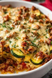 Ground Turkey Zucchini Casserole Healthy Comfort Food