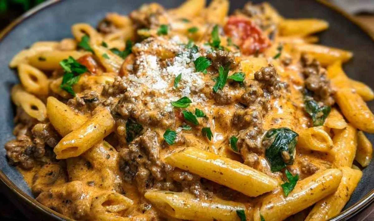 High Protein Creamy Beef Pasta Recipe for Quick Weeknight Dinners