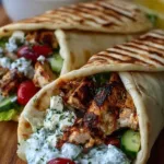 Mediterranean Chicken Gyros with Creamy Feta Tzatziki
