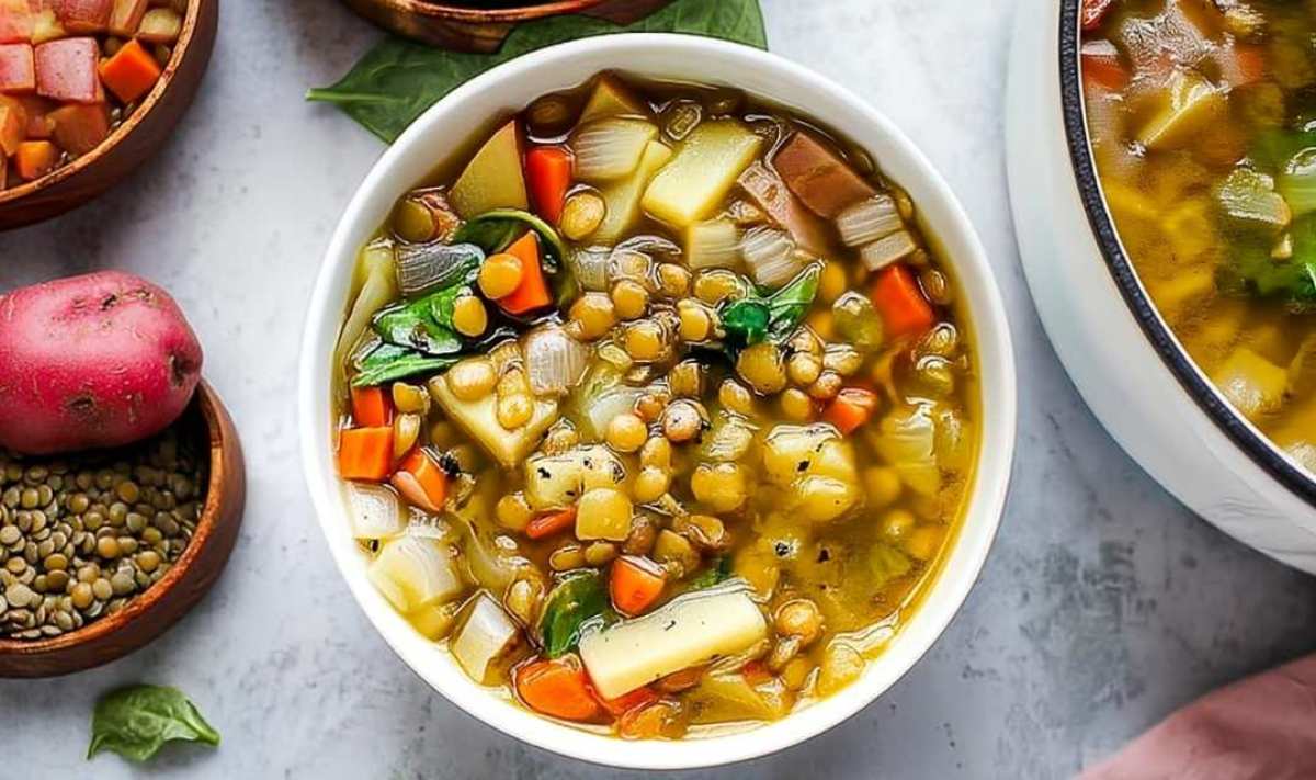 Mediterranean Lentil Soup – Vegan & Filling